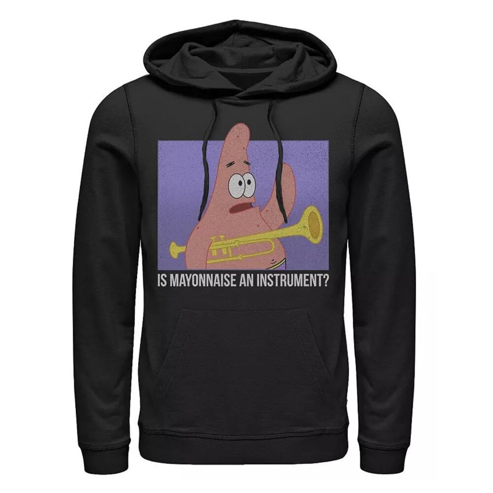 Men's Spongebob Patrick Is Mayonnaise An Instrument Hoodie Size 3XL